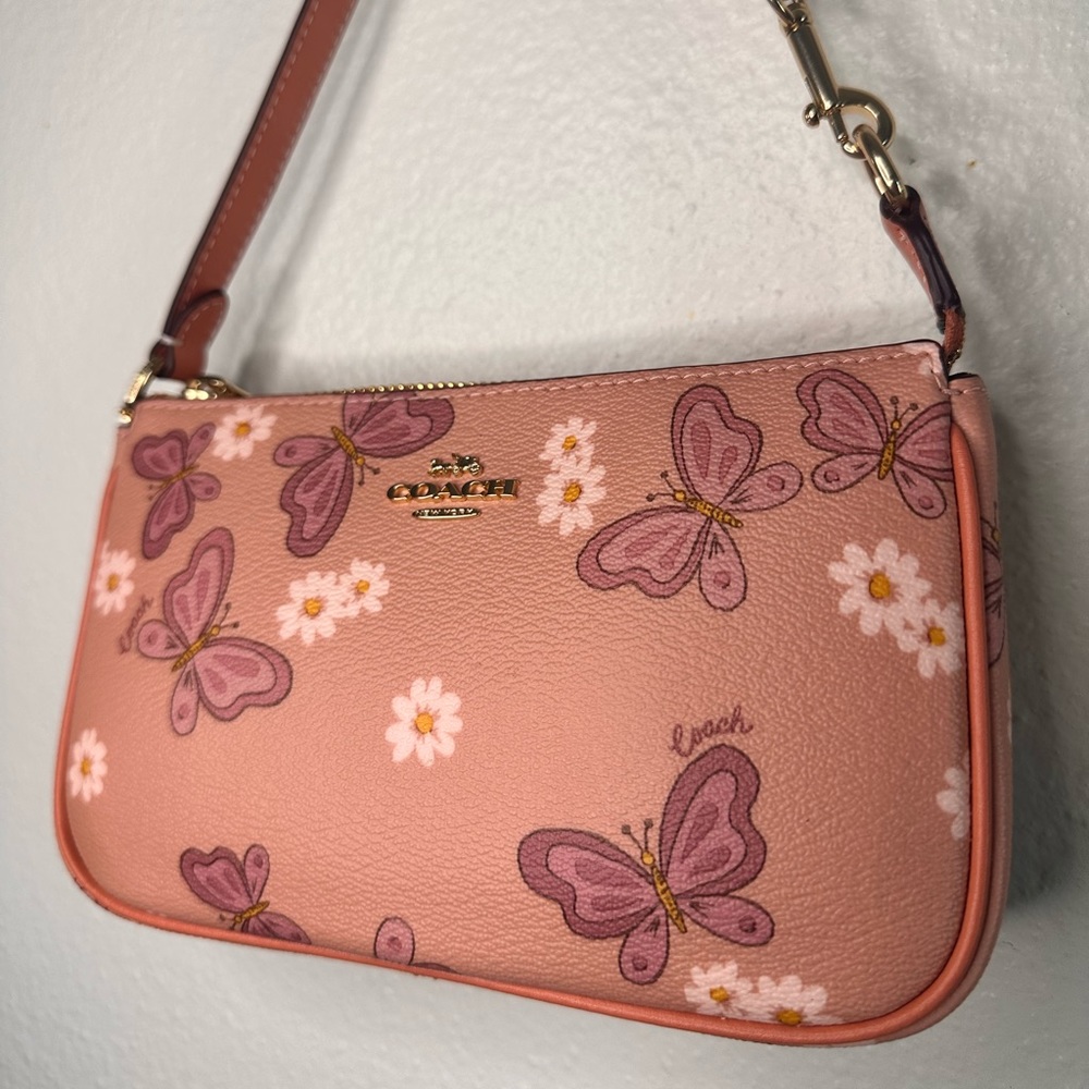 NWT COACH NOLITA BUTTERFLY PRINT PINK